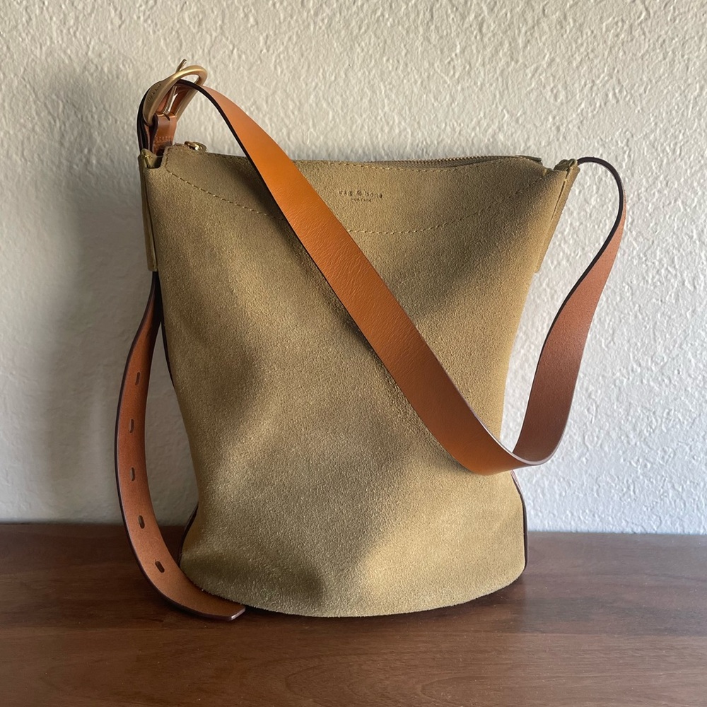 Rag & Bone Belize Bucket Bag - Suede Haze